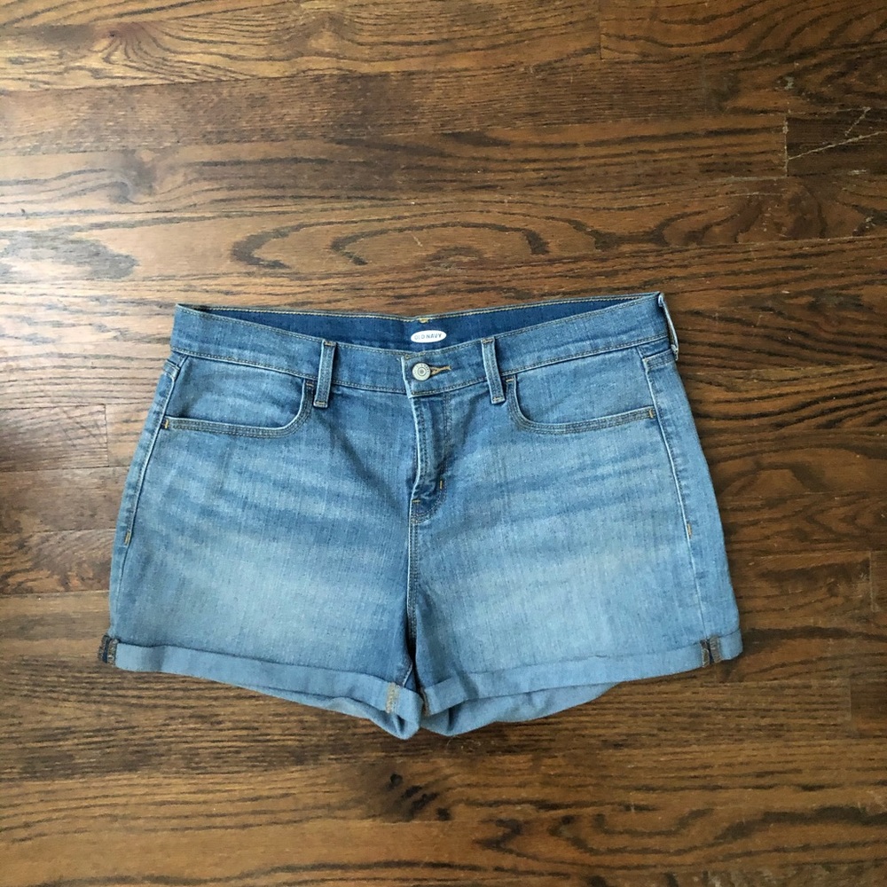 Light Wash Denim Jean Shorts